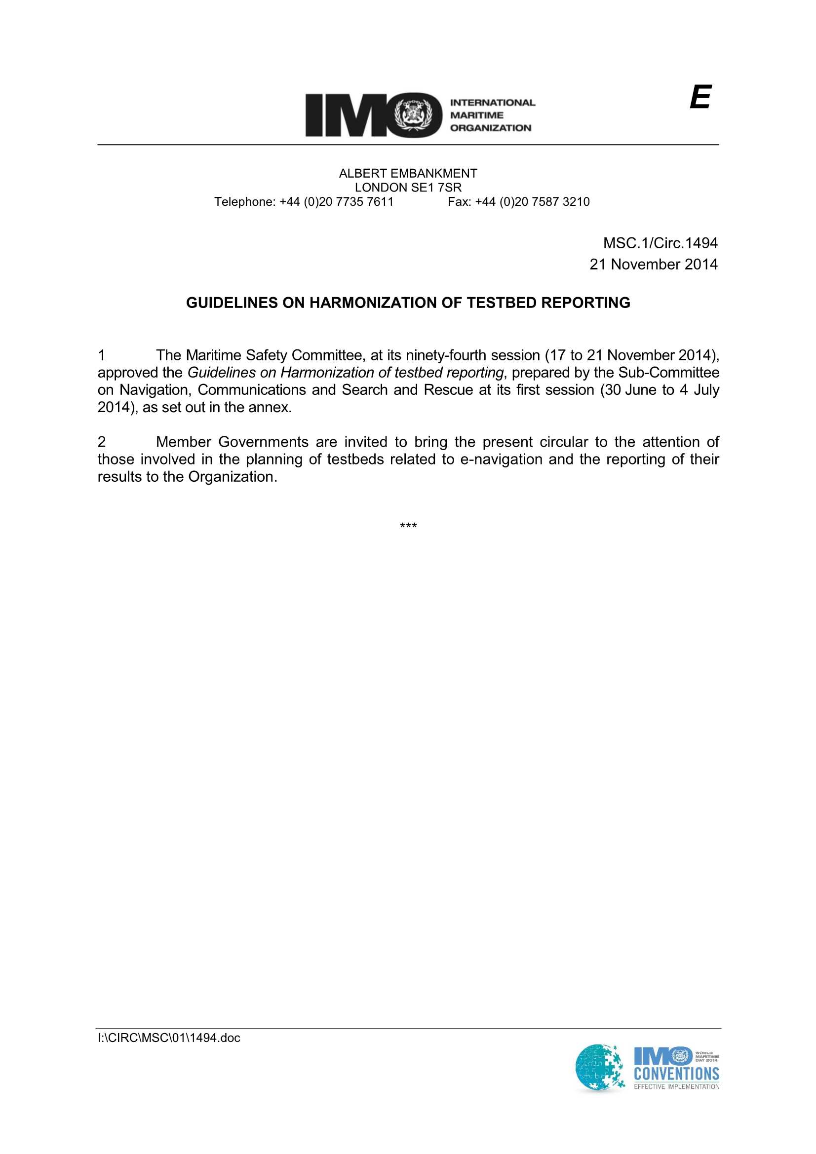 MSC.1-Circ.1494 - Guidelines On Harmonization Of Testbed Reporting (Secretariat)_1.Png