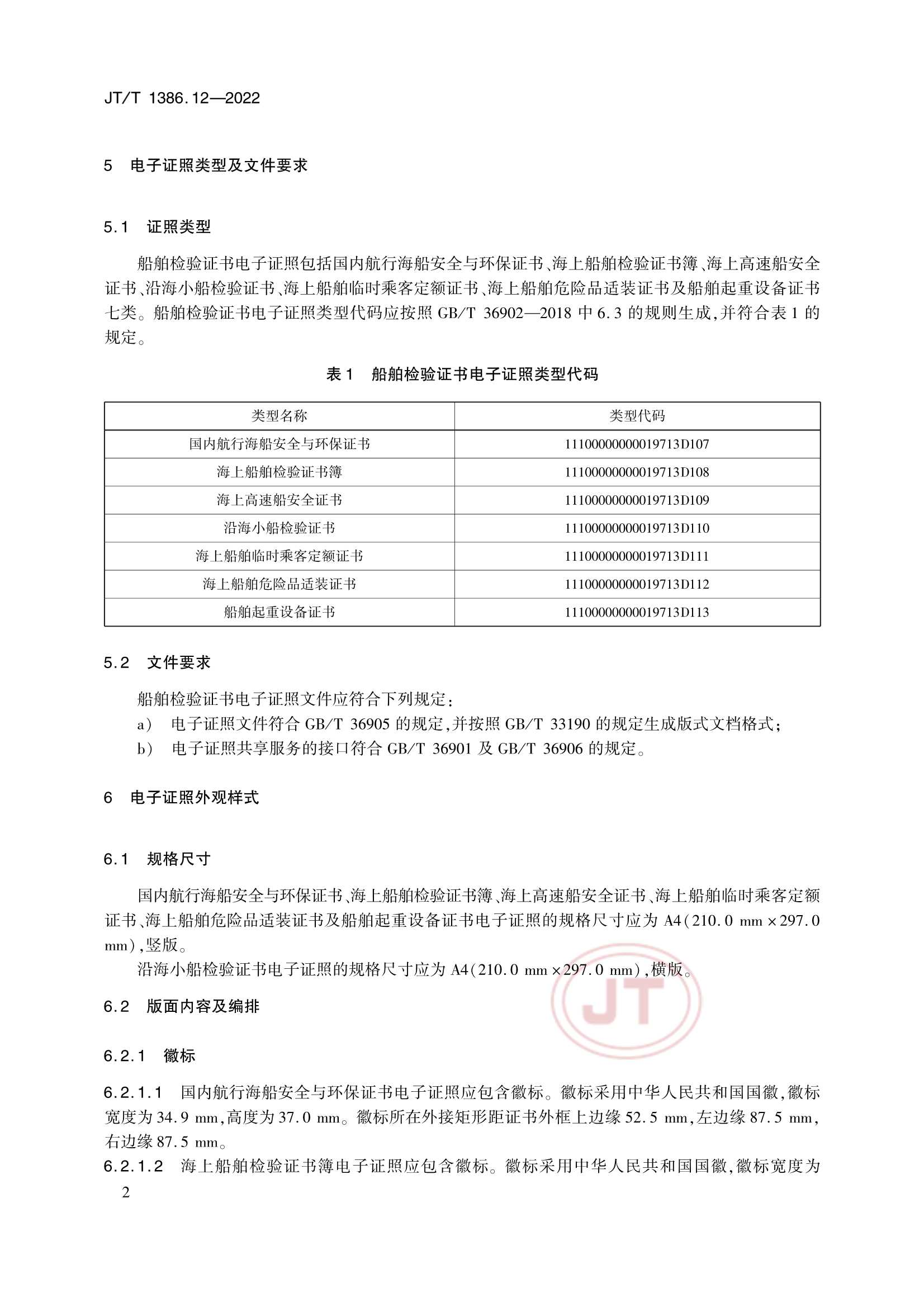 JTT 1386.12-2022 海事电子证照 第12部分：船舶_6.Png