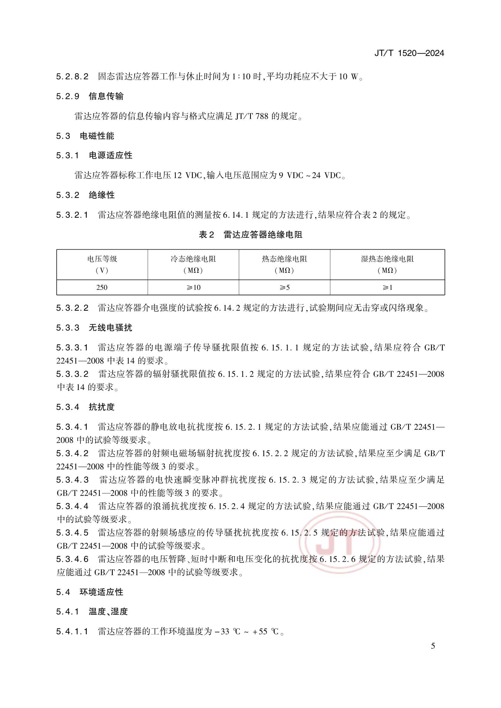 JTT 1520-2024 航标雷达应答器_8.Png