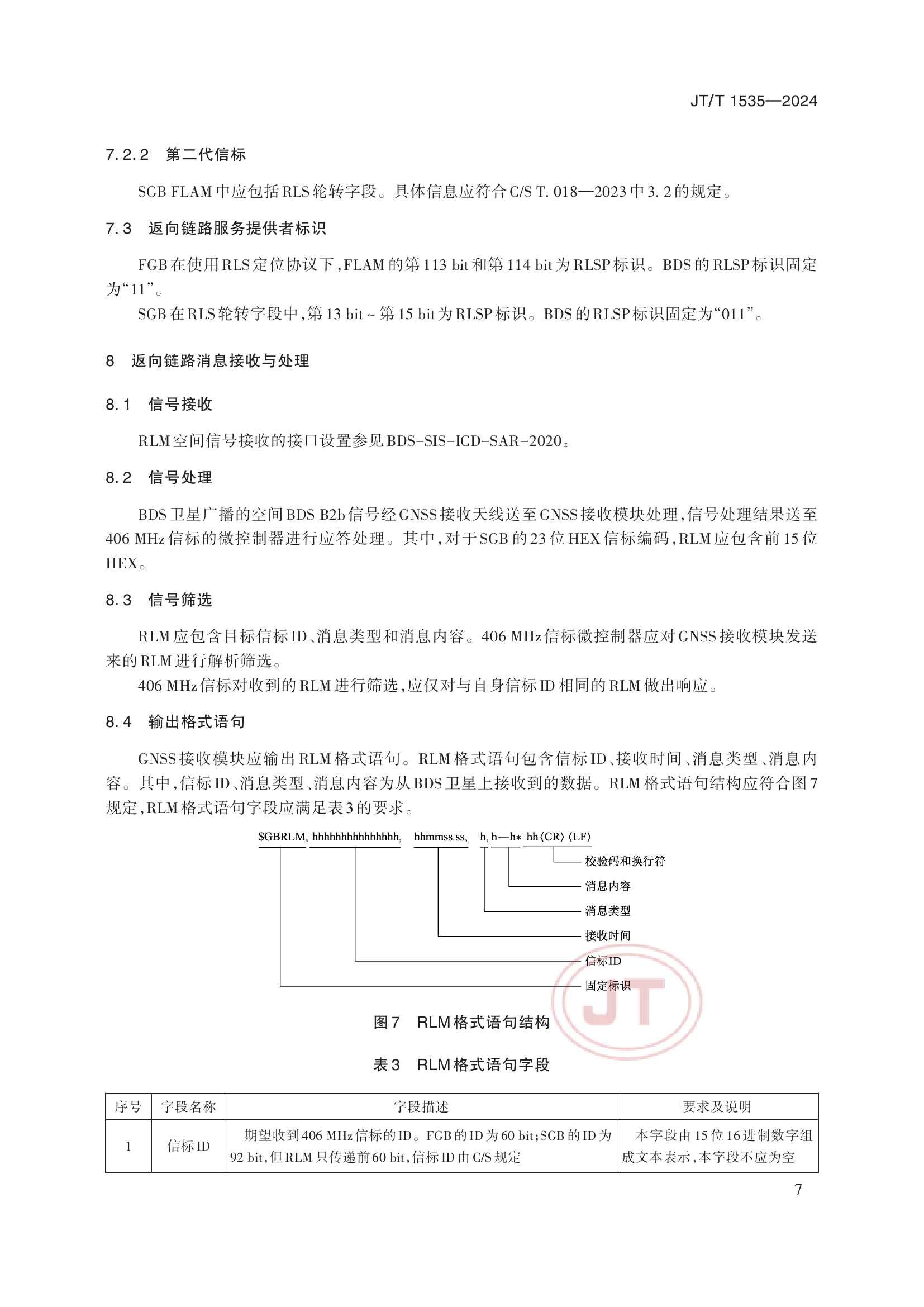 JTT 1535-2024 406MHz信标北斗返向链路服务技术要求_10.Png