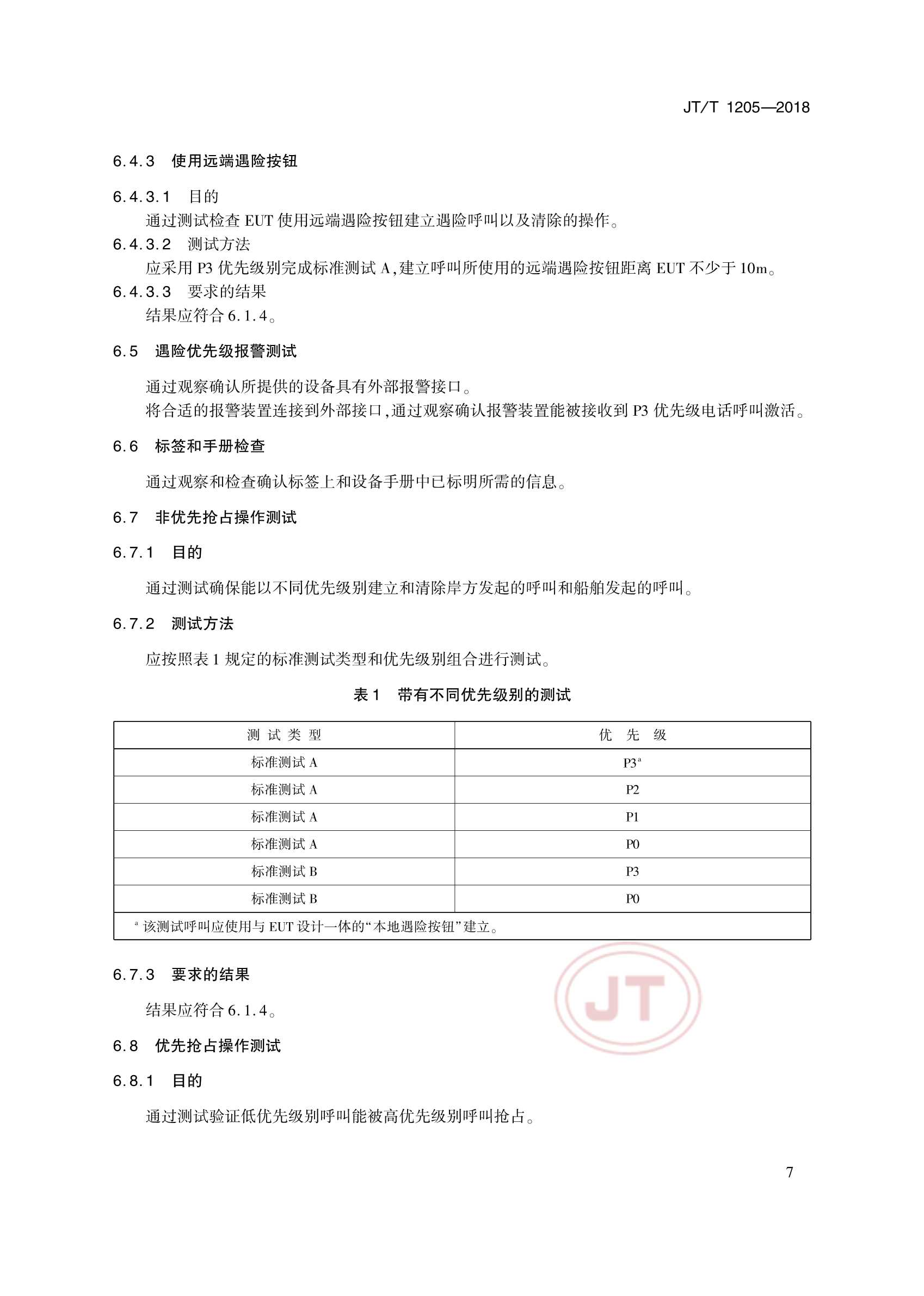 JTT 1205-2018 国际移动卫星FB500船舶地球站 操作和性能要求、测试方法和要求的_12.Png