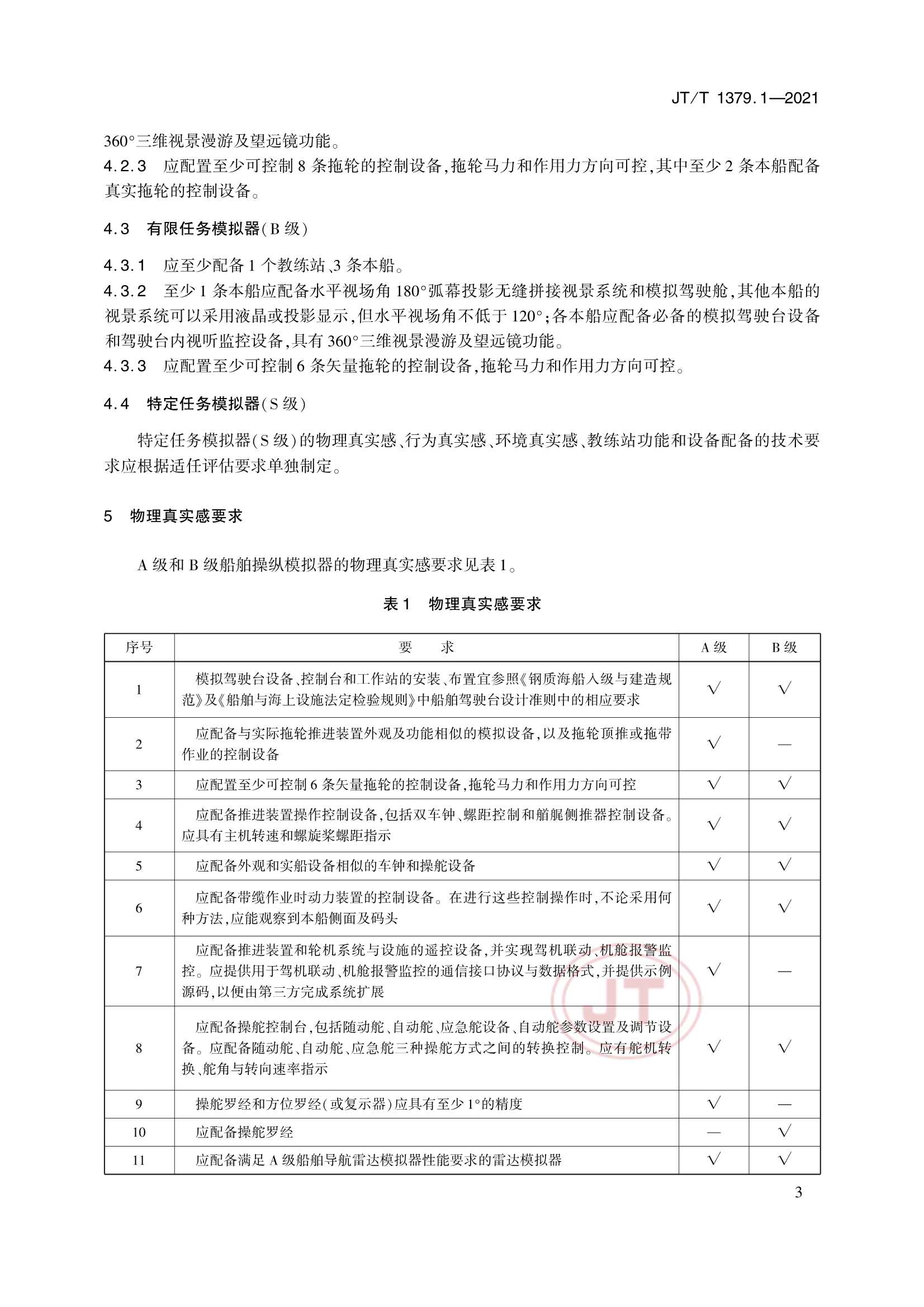 JTT 1379.1-2021 海船船员培训模拟器技术要求 第1部分：船舶操纵模拟器_6.Png