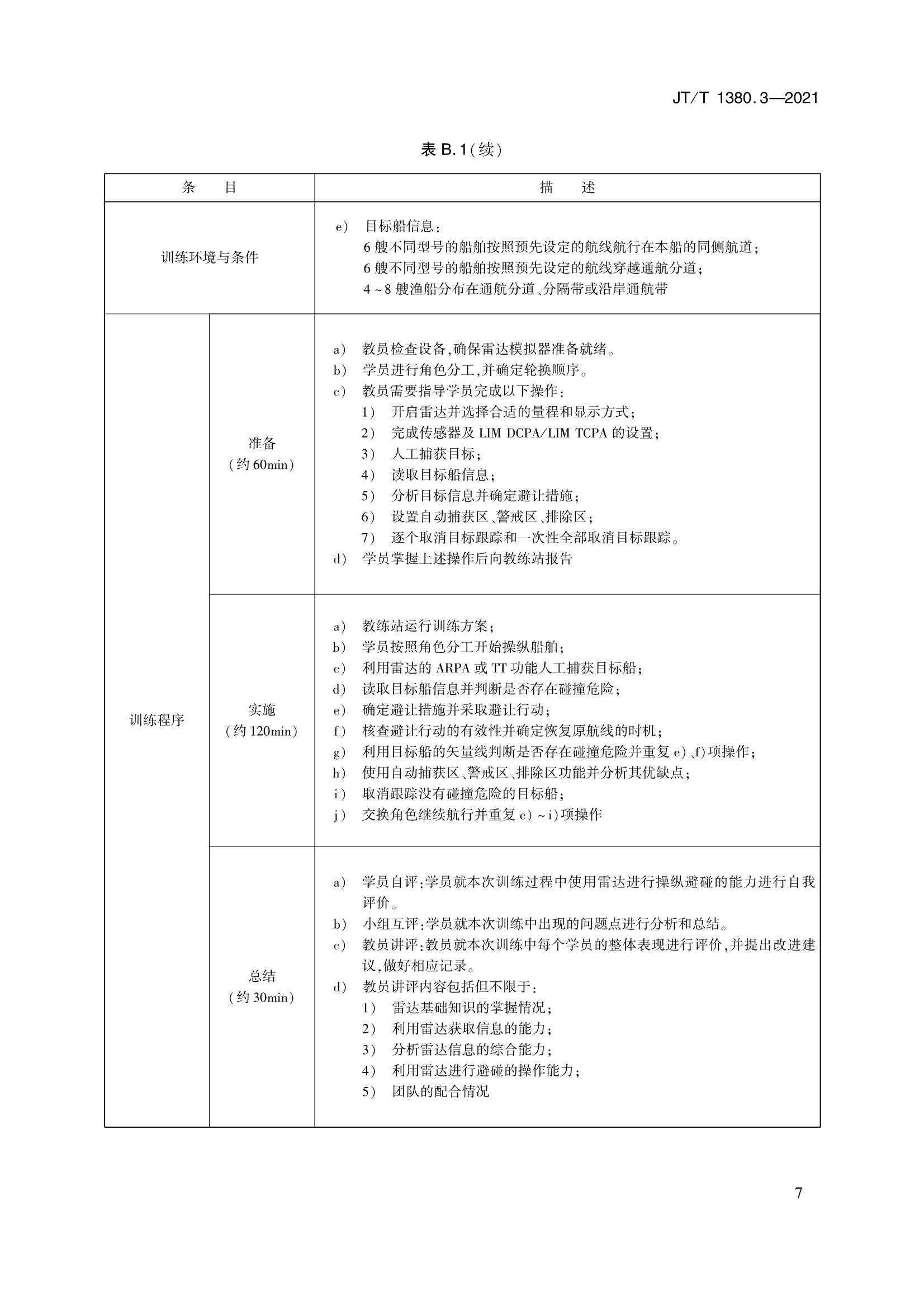 JTT 1380.3-2021 海船船员培训模拟器训练要求 第3部分：雷达模拟器_10.Png