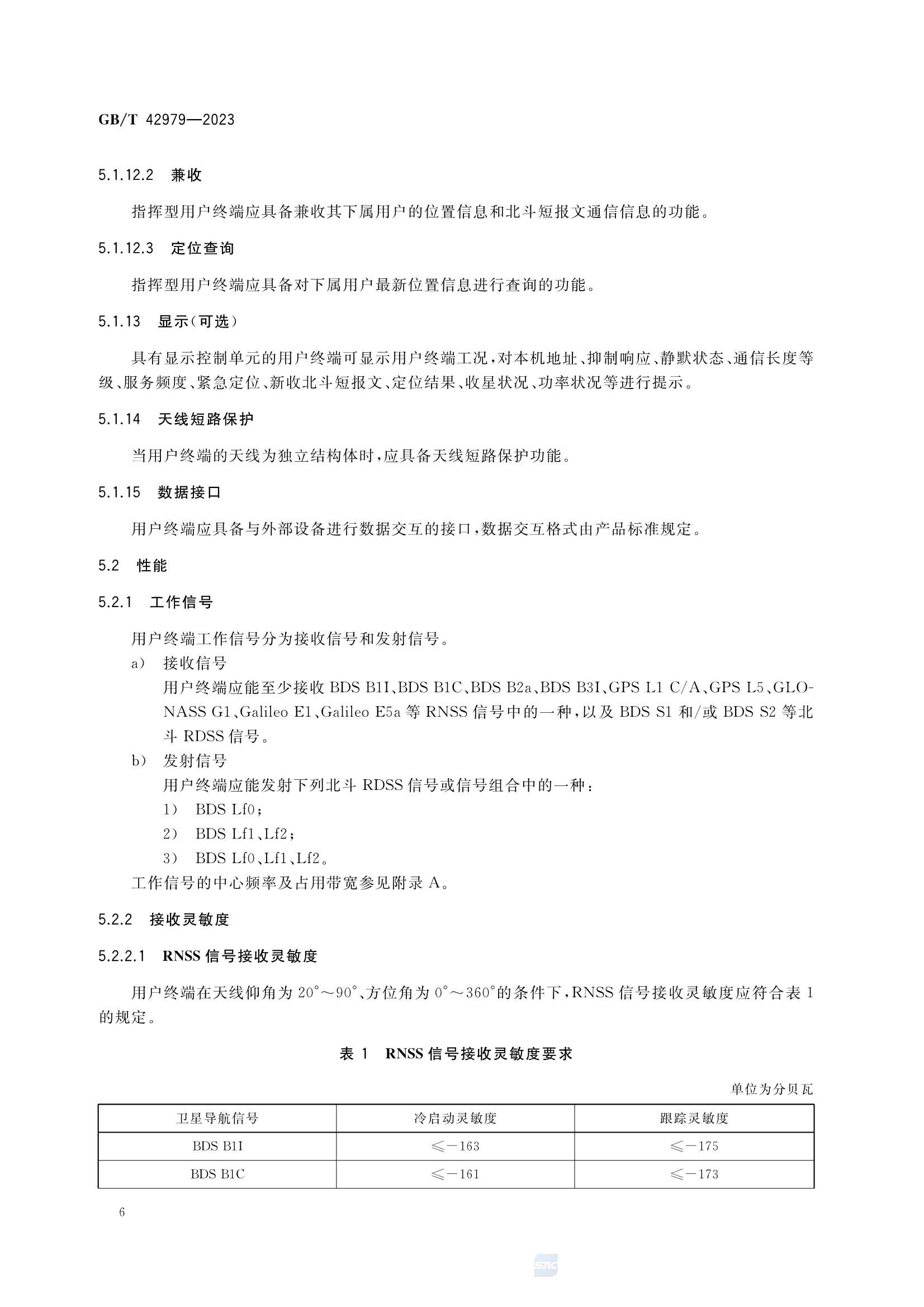 GBT 42979-2023 全球卫星导航系统（GNSS）位置报告-短报文型终端性能要求及_9.Png