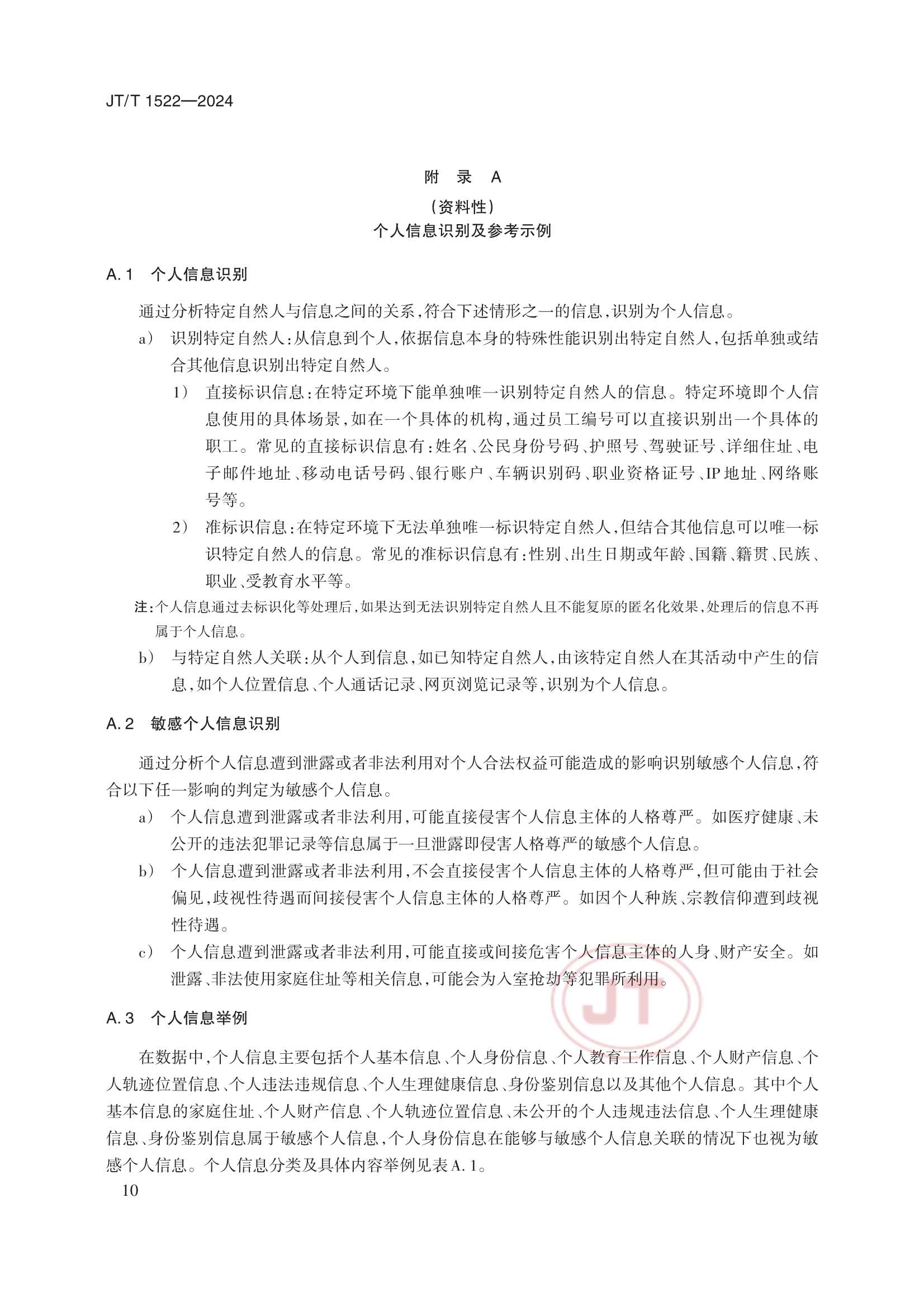 JTT 1522-2024 交通运输数据安全分级和保护要求_13.Png