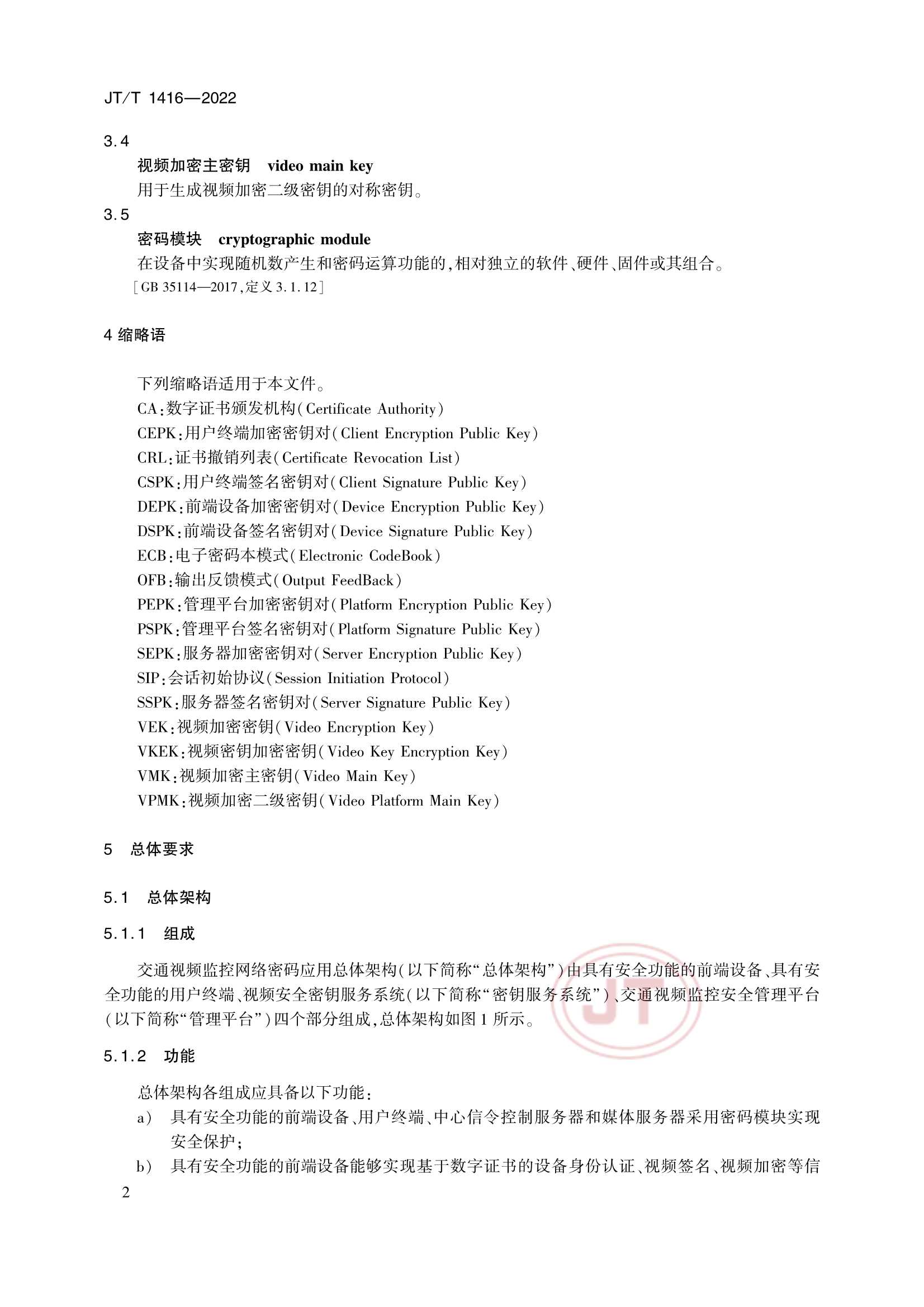JTT 1416-2022 交通视频监控网络密码应用技术规范_5.Png