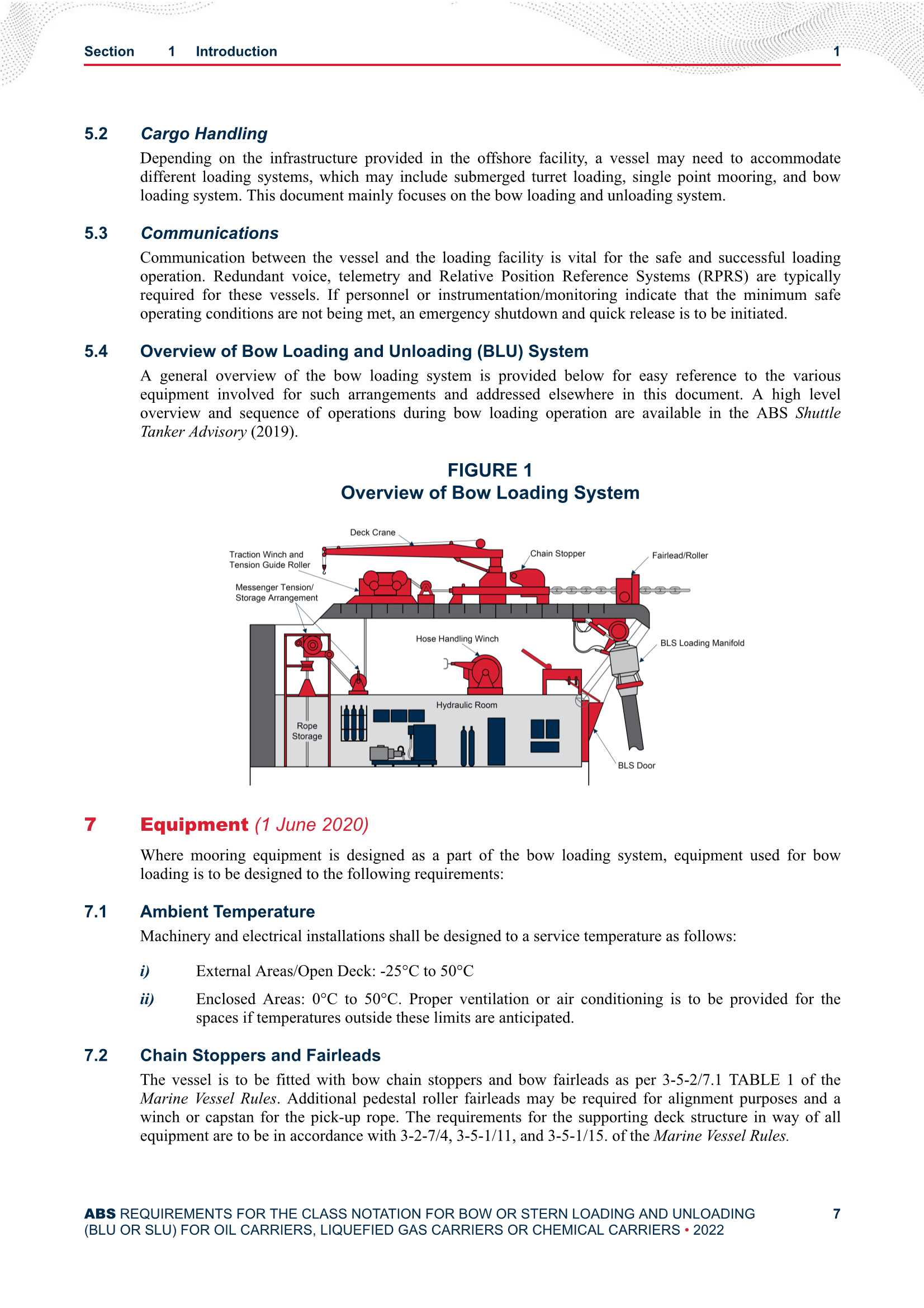 Requirements for the Class Notation for Bow or Stern Loading and Unloading (BLU or SLU) for Oil Carriers, Liquefied Gas Carriers or Chemical Carriers (2022) 油轮、液化气运输船或化学品运输船船首或船尾装卸（BLU或SLU）的船级_8.Png