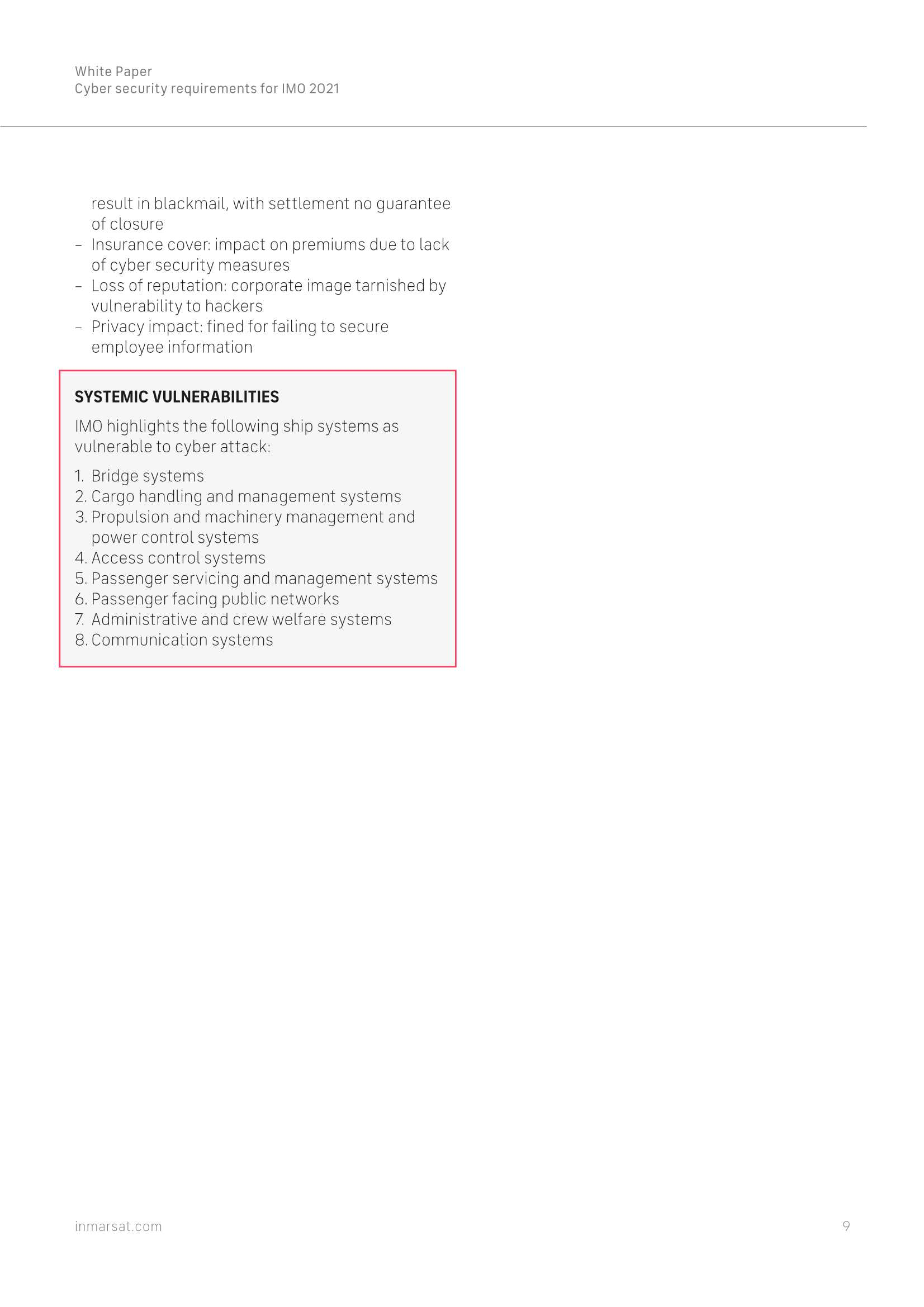 Cyber Security Requirements for IMO 2021 (White Paper) IMO 2021 网络安全要求(_9.Png