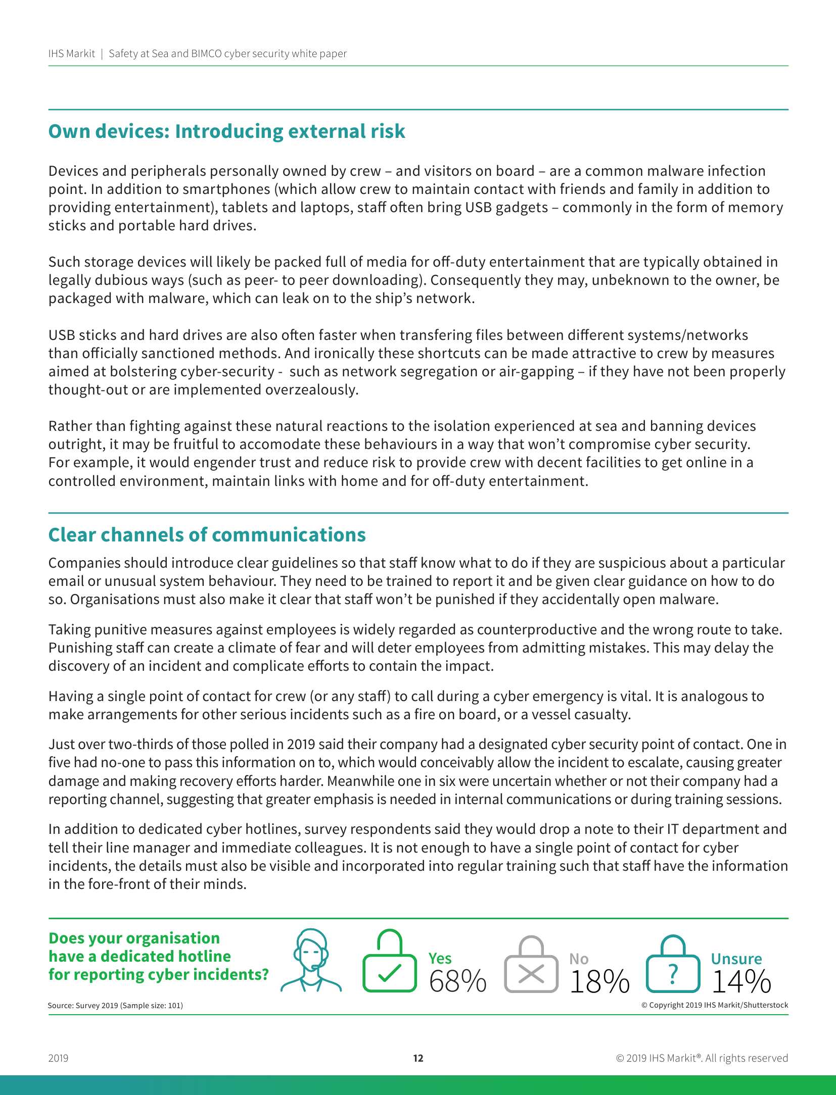 Safety at Sea and BIMCO Cyber Security White Paper (2019) (Supported by ABS Group) 海上安全和BIMCO 网络安全白皮书_12.Png
