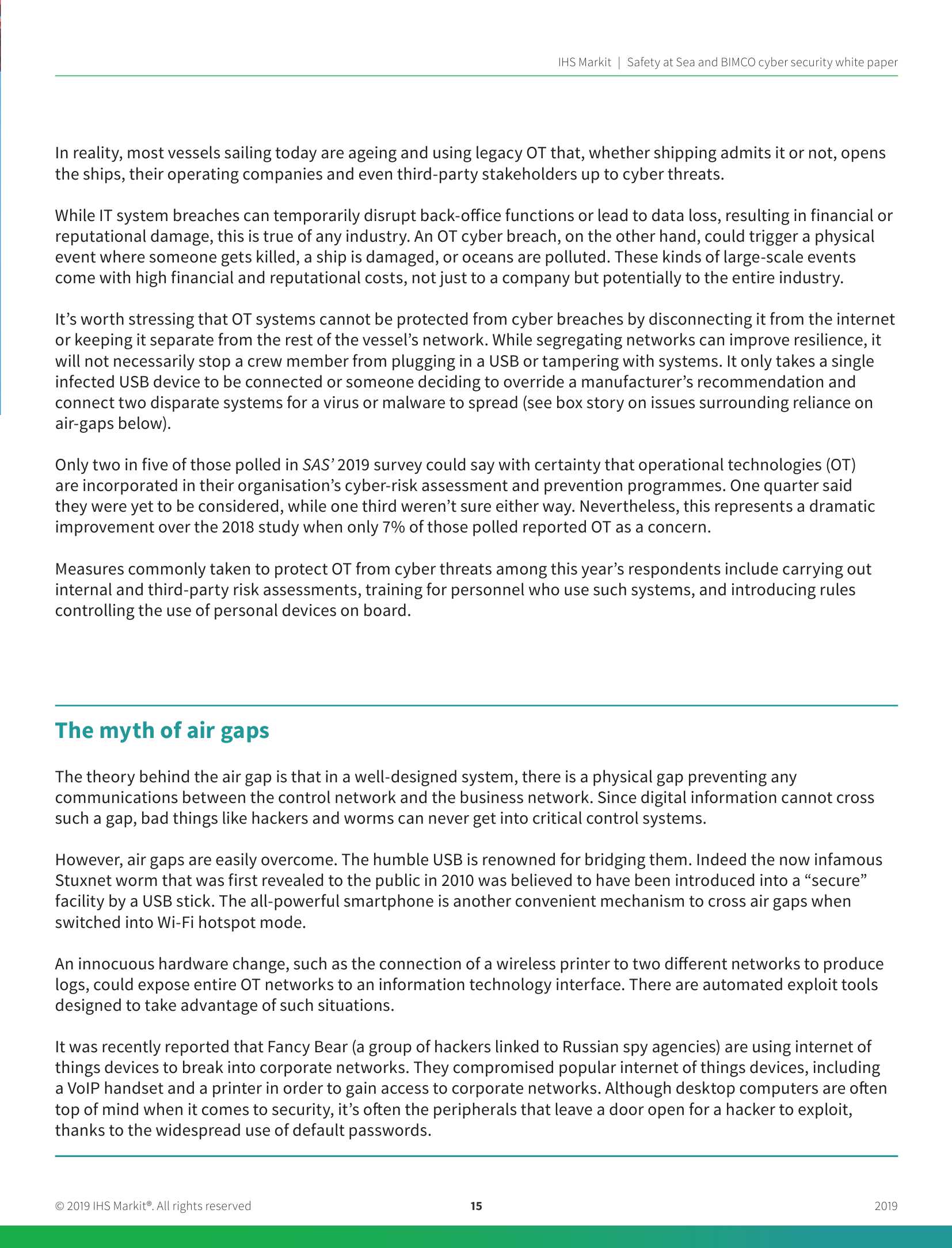 Safety at Sea and BIMCO Cyber Security White Paper (2019) (Supported by ABS Group) 海上安全和BIMCO 网络安全白皮书_15.Png