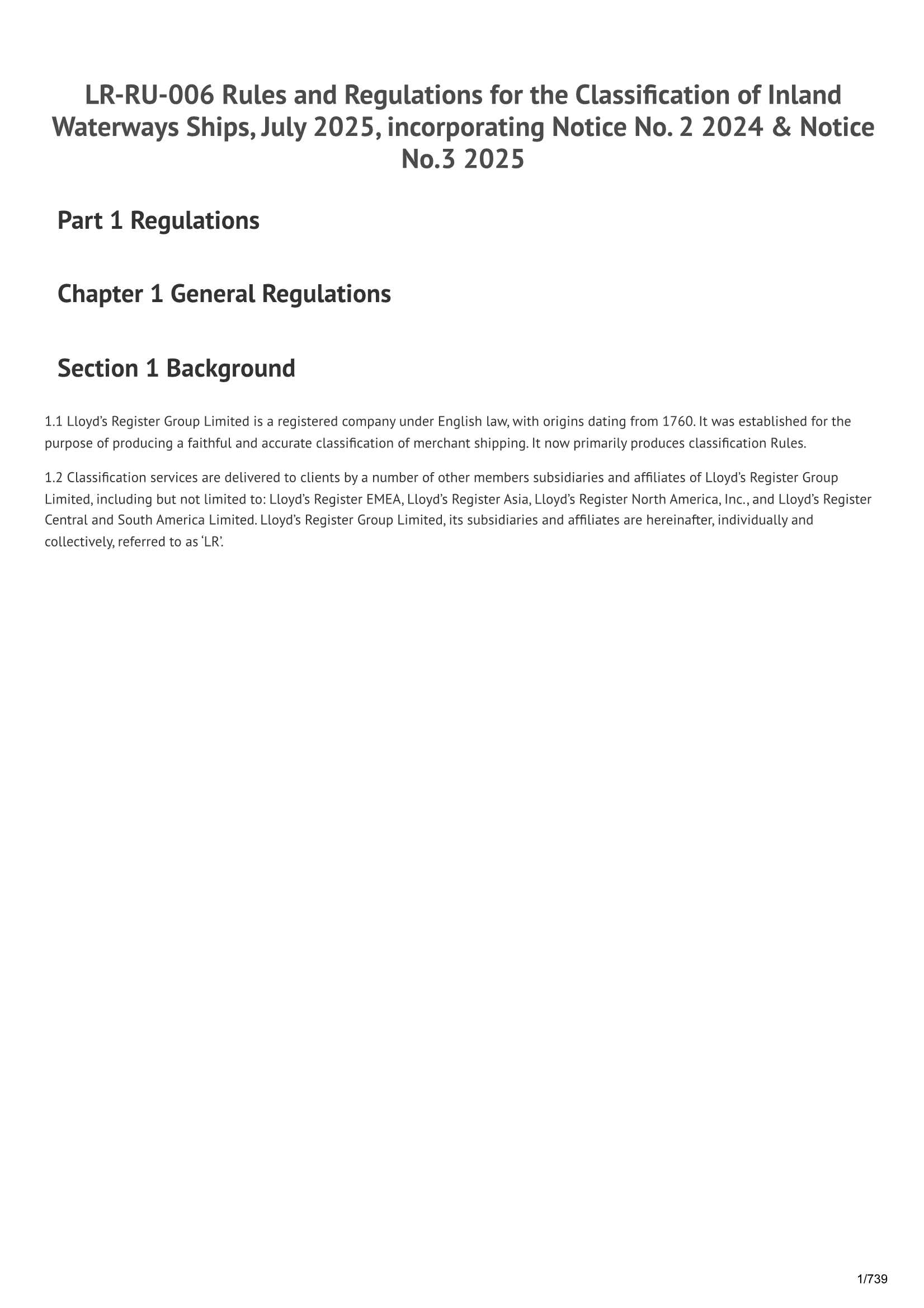 LR-RU-006 Rules and Regulations for the Classification of Inland Waterways Ships (July 2025) (Incorporating Notice No. 2 2024 & Notice No.3 2025) 内陆船舶的入级条_1.Png