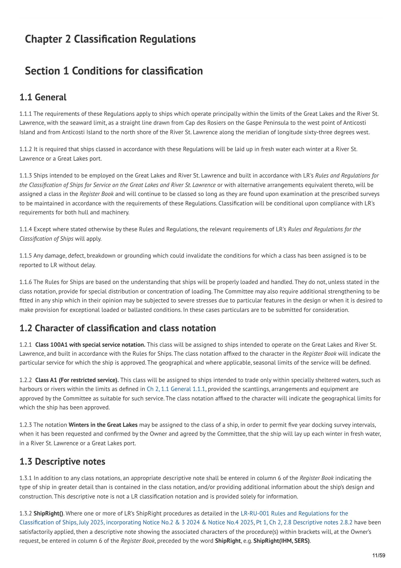 LR-RU-007 Rules and Regulations for the Classification of Ships for Service on the Great Lakes and River St. Lawrence (07-2025) (Incorporating Notice No.1 2025) 五大湖和圣劳伦斯河船舶的入级条_11.Png