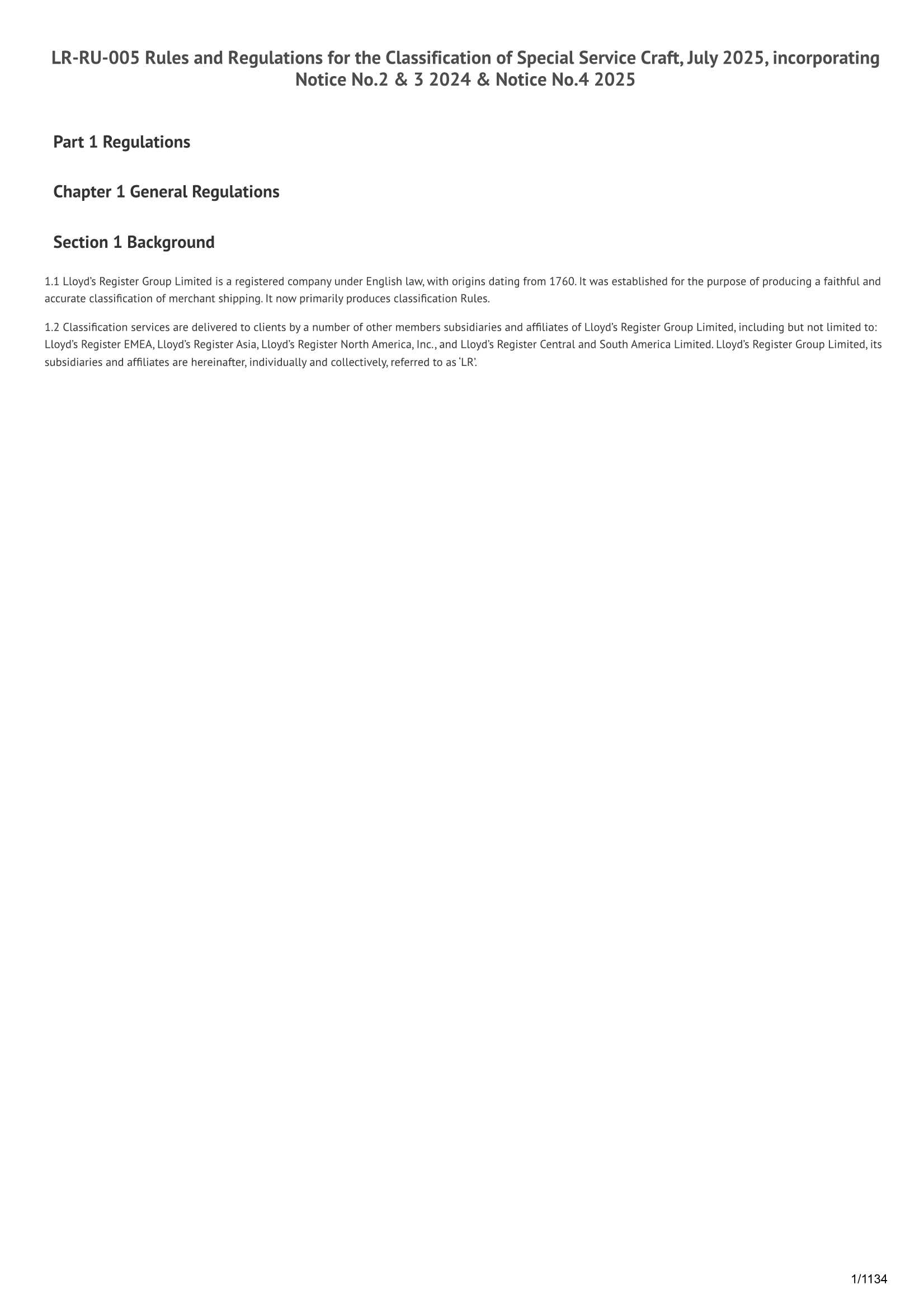 LR-RU-005 Rules and Regulations for the Classification of Special Service Craft (07-2025) (Incorporating Notice No.2 & 3 2024 & Notice No.4 2025)  特种服务船舶入级条_1.Png