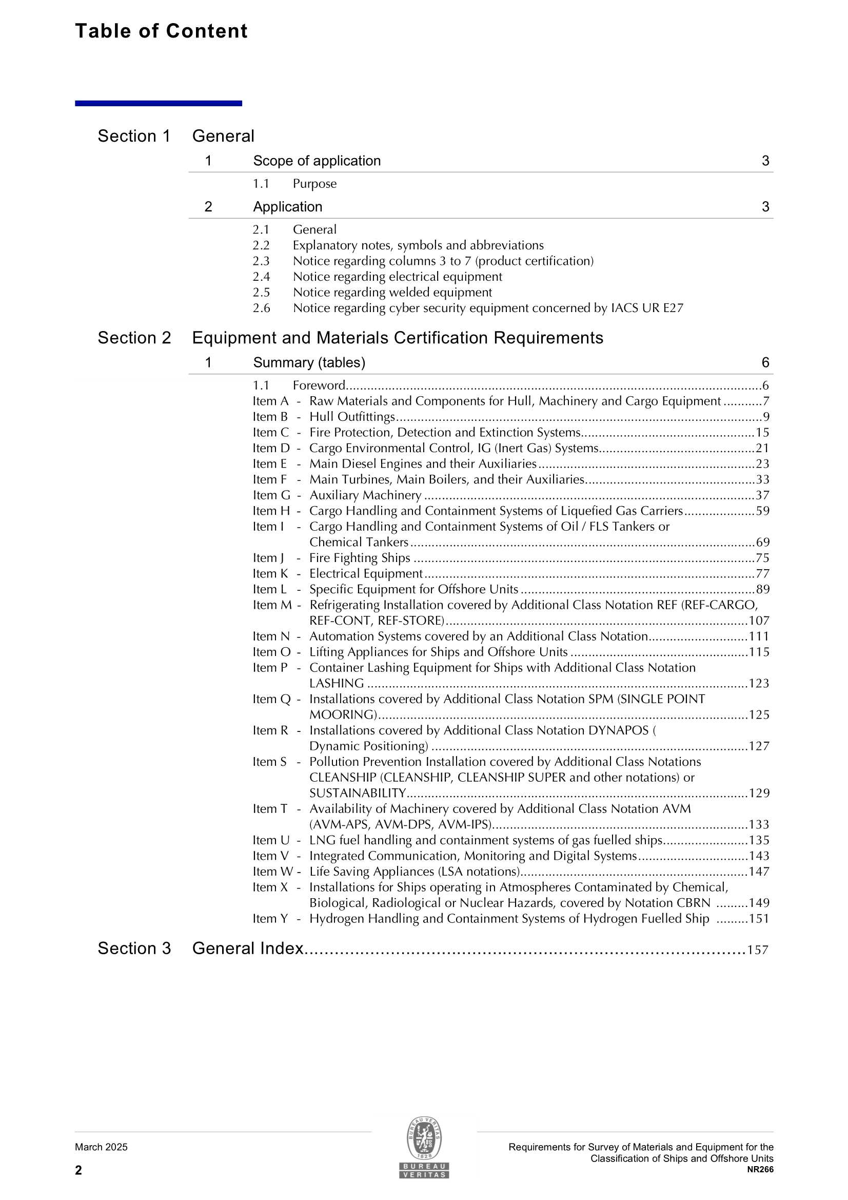 NR266 Requirements for Survey of Materials and Equipment for the Classification of Ships and Offshore Units (03-2025) 船舶和海上装置材料和设备的_4.Png