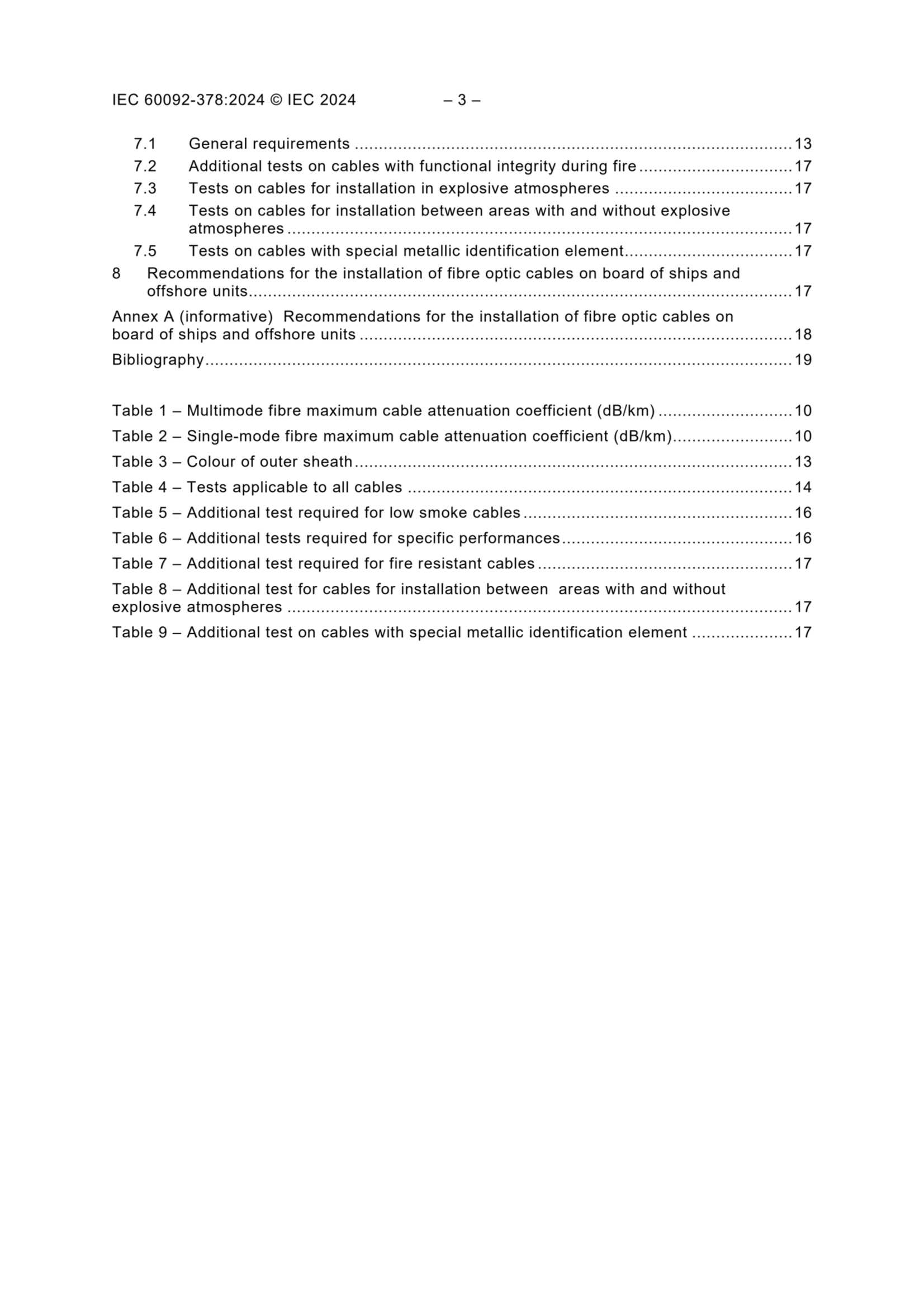 IEC 60092-378 (2024) Electrical Installations in Ships - Part 378 Optical Fiber Cables 船舶电气设备 - 第378部分光纤电缆_5.Png