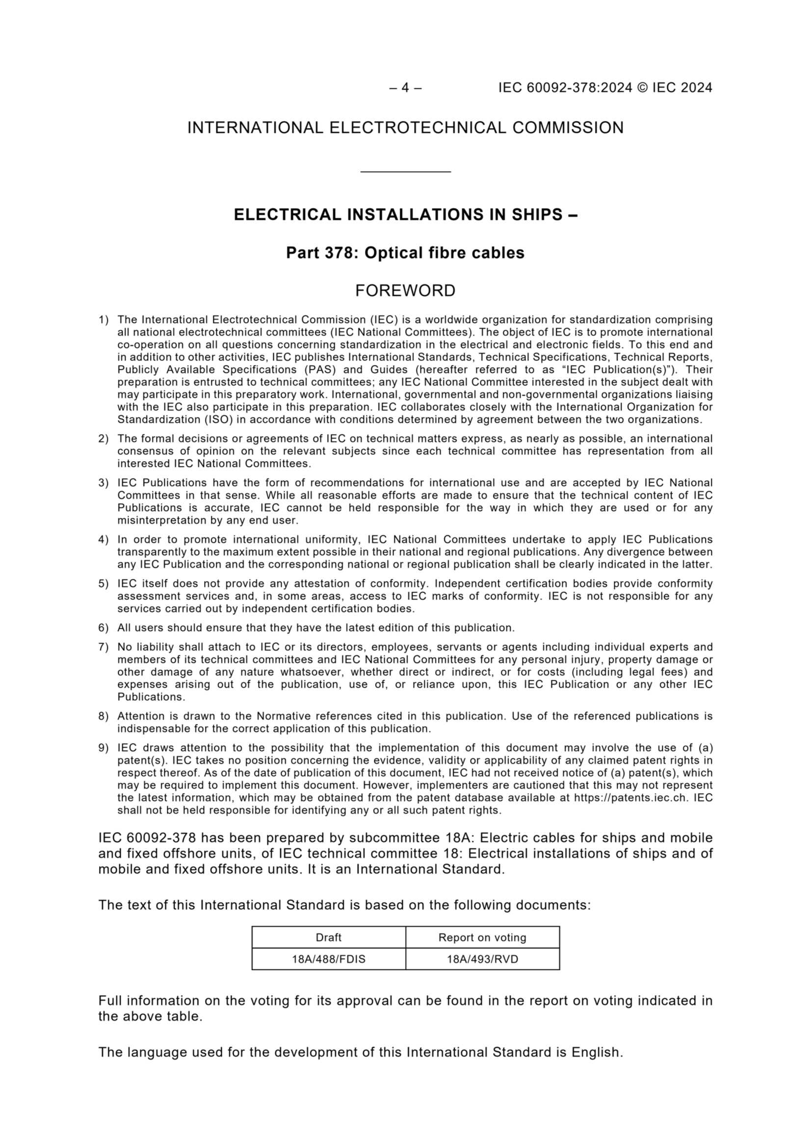IEC 60092-378 (2024) Electrical Installations in Ships - Part 378 Optical Fiber Cables 船舶电气设备 - 第378部分光纤电缆_6.Png