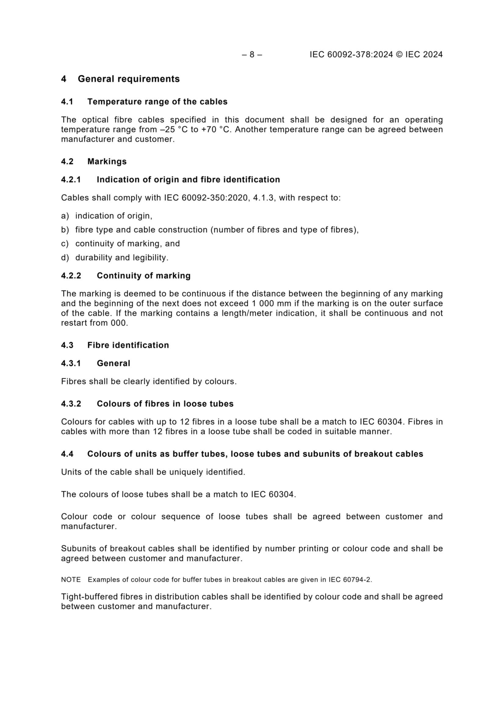 IEC 60092-378 (2024) Electrical Installations in Ships - Part 378 Optical Fiber Cables 船舶电气设备 - 第378部分光纤电缆_10.Png