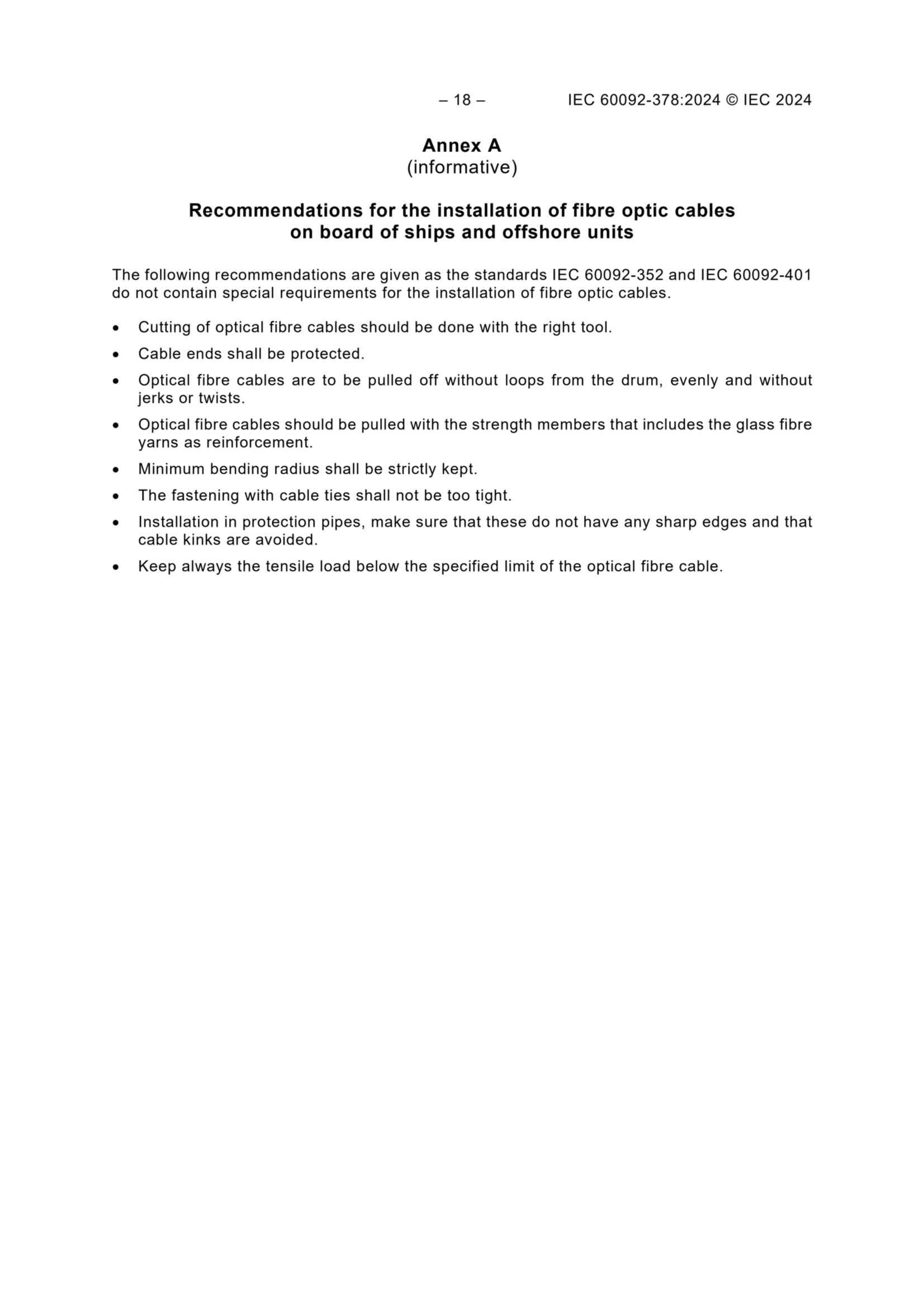 IEC 60092-378 (2024) Electrical Installations in Ships - Part 378 Optical Fiber Cables 船舶电气设备 - 第378部分光纤电缆_20.Png